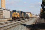 CSX 5336 & 4045 drop downhill into town with Q335-29